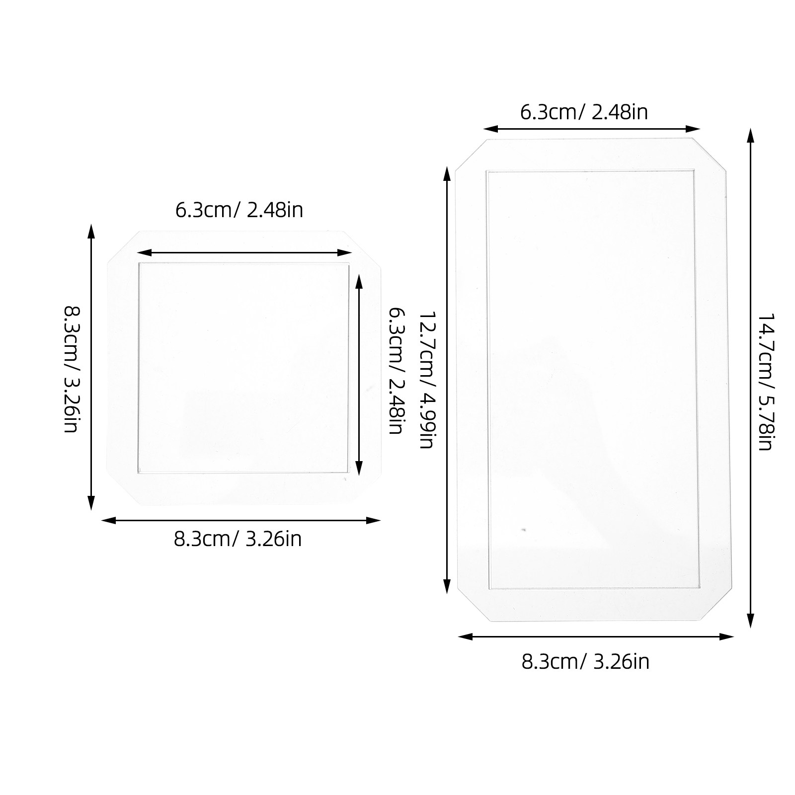 4Pcs Acrylic Quilting Template - Ruler Set Transparent บทวิจารณ์และราคา