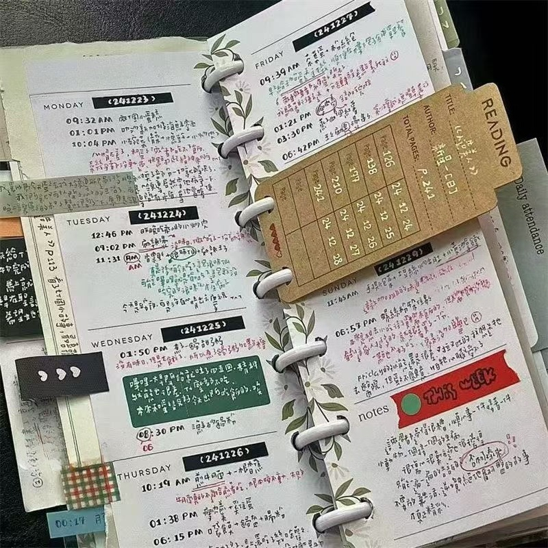 Slim Type Mushroom Hole Loose  - Planner Weekly Budget บทวิจารณ์และราคา