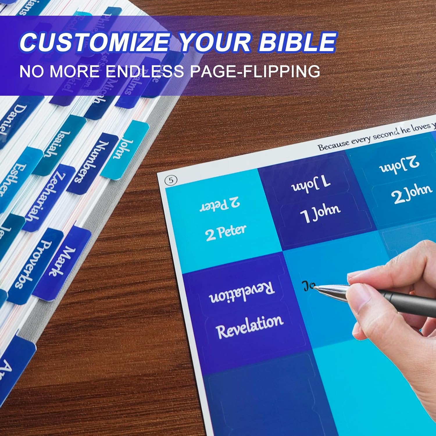 Bible Tabs for Women and Men E - Index Tab Divider บทวิจารณ์และราคา