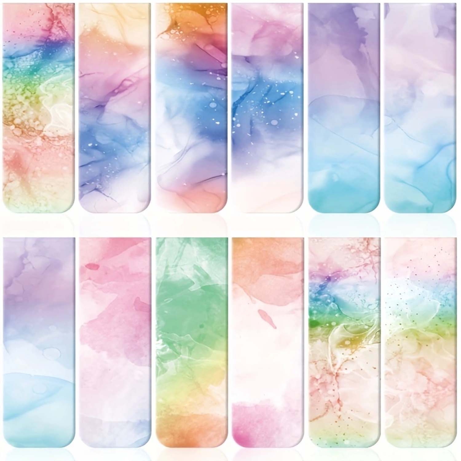 12 pcs Artistic Ink Illustrati - Bookmark Magnetic Clip บทวิจารณ์และราคา