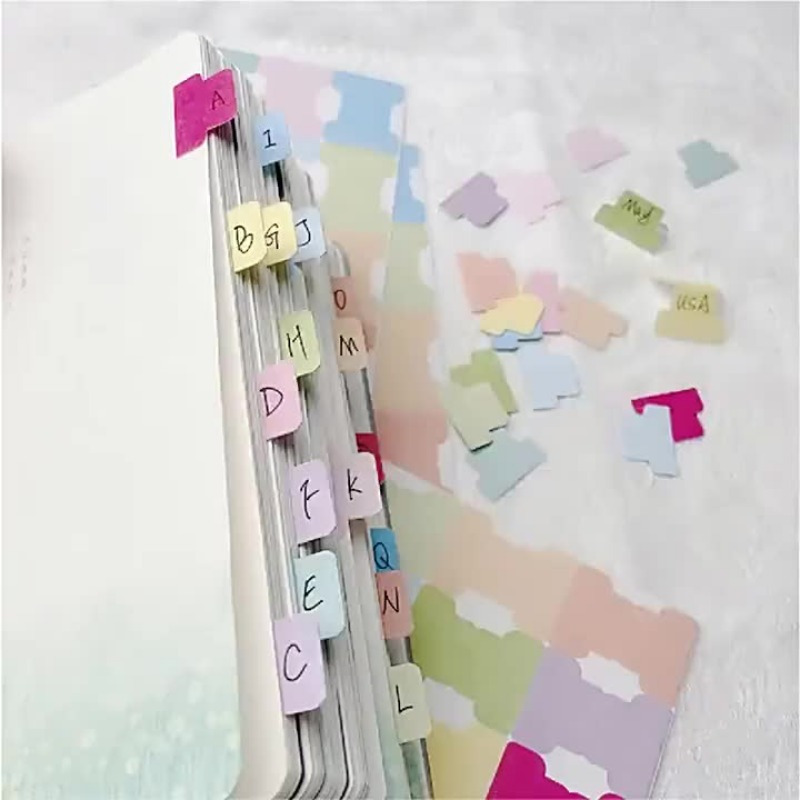 Colorful Sticky Index Tabs - W - Index Tab Divider บทวิจารณ์และราคา