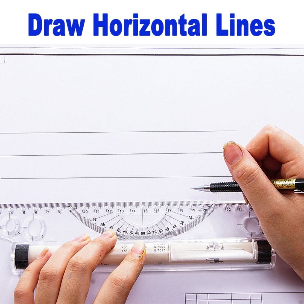 Professional Plastic Parallel  - Ruler Set Transparent บทวิจารณ์และราคา