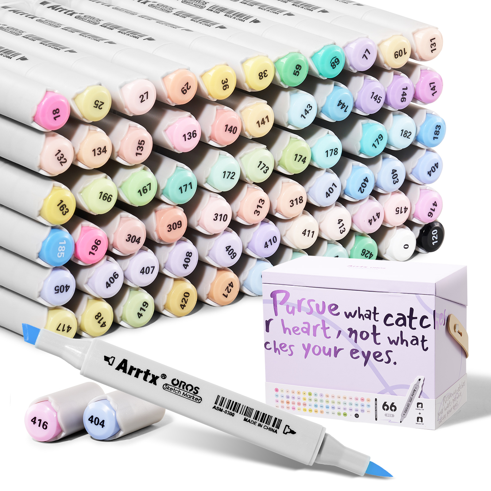 Arrtx Oros 66 Pastel Colors Al - Highlighter Set Pastel บทวิจารณ์และราคา