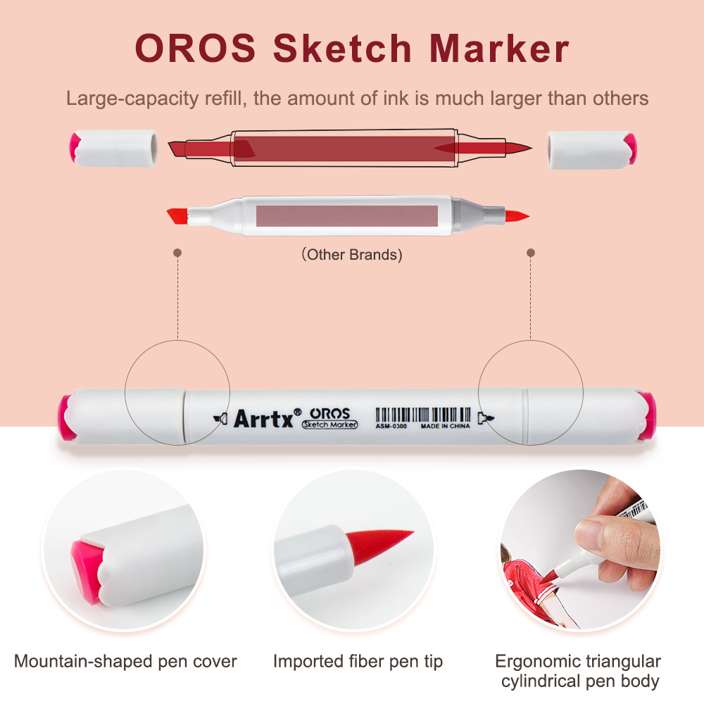 Arrtx Oros 66 Pastel Colors Al - Highlighter Set Pastel บทวิจารณ์และราคา
