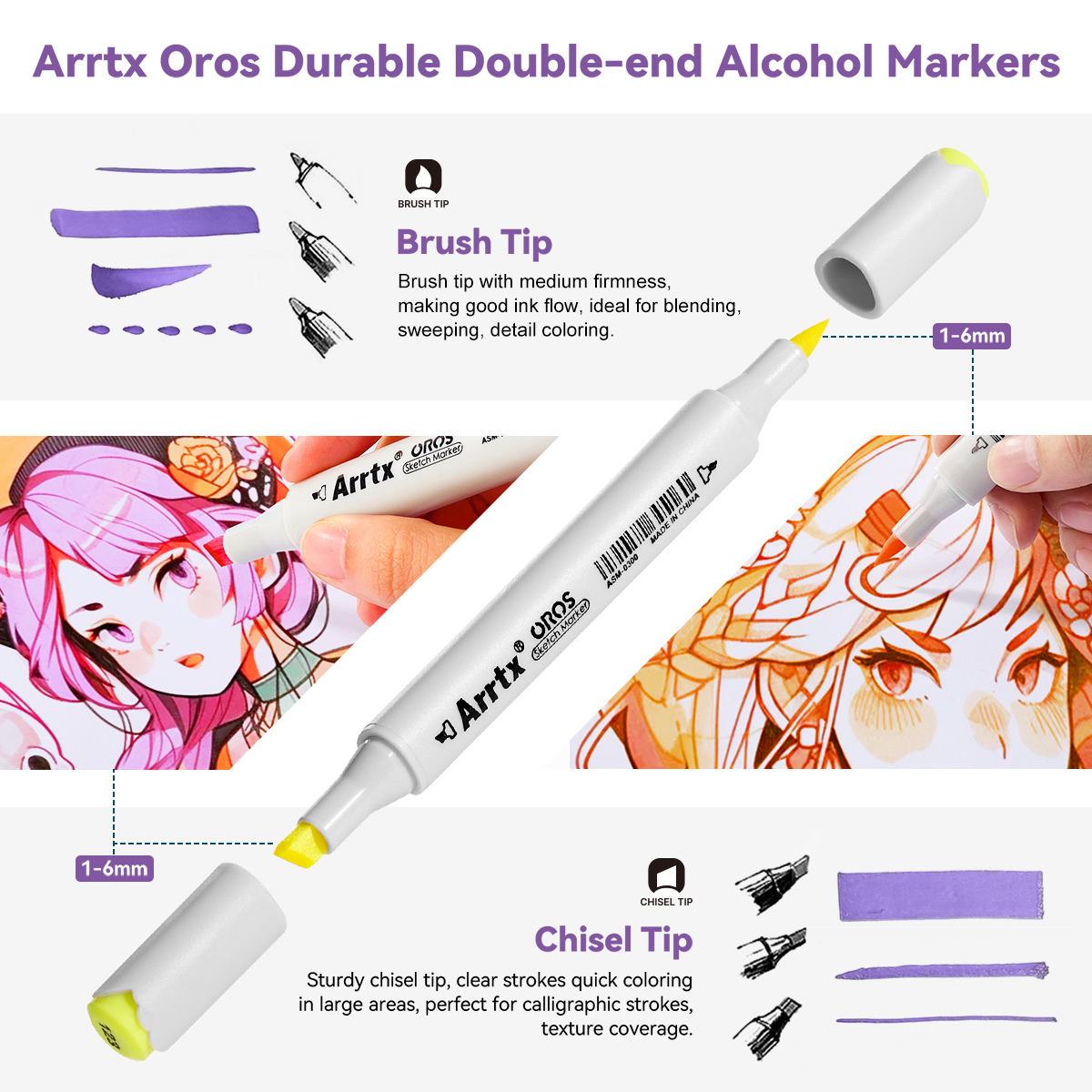 Arrtx Oros 66 Pastel Colors Al - Highlighter Set Pastel บทวิจารณ์และราคา