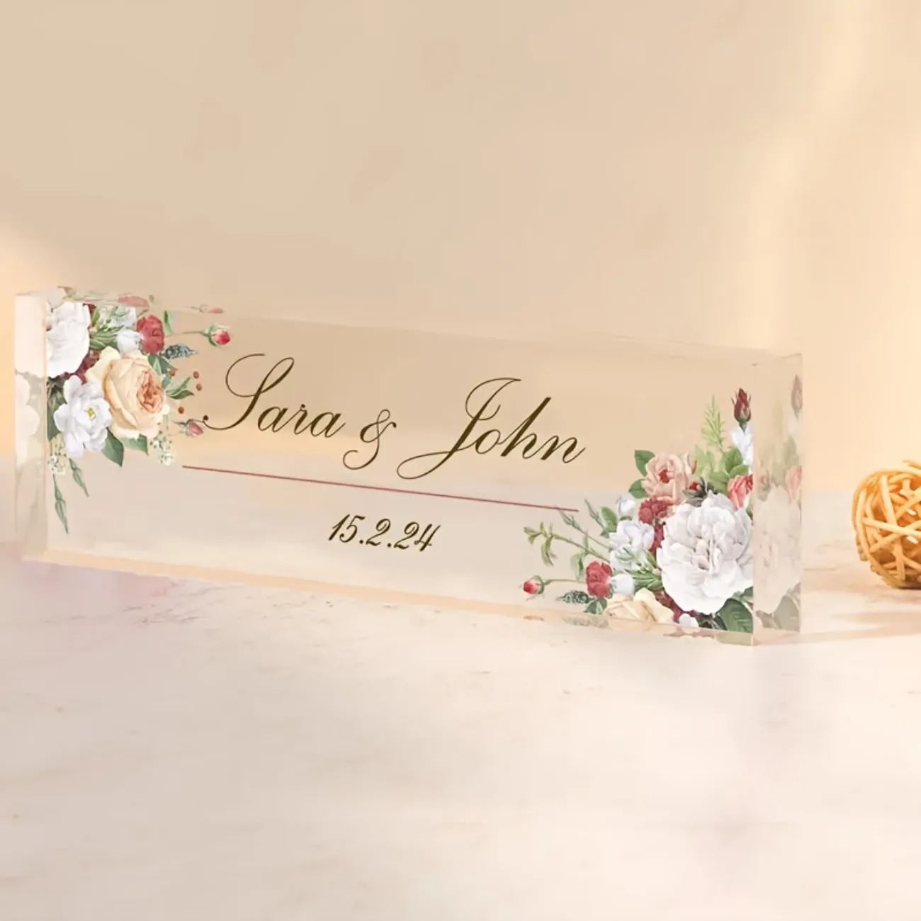 Custom 2D Flat Acrylic Desk Na - Desk Name Plate บทวิจารณ์และราคา