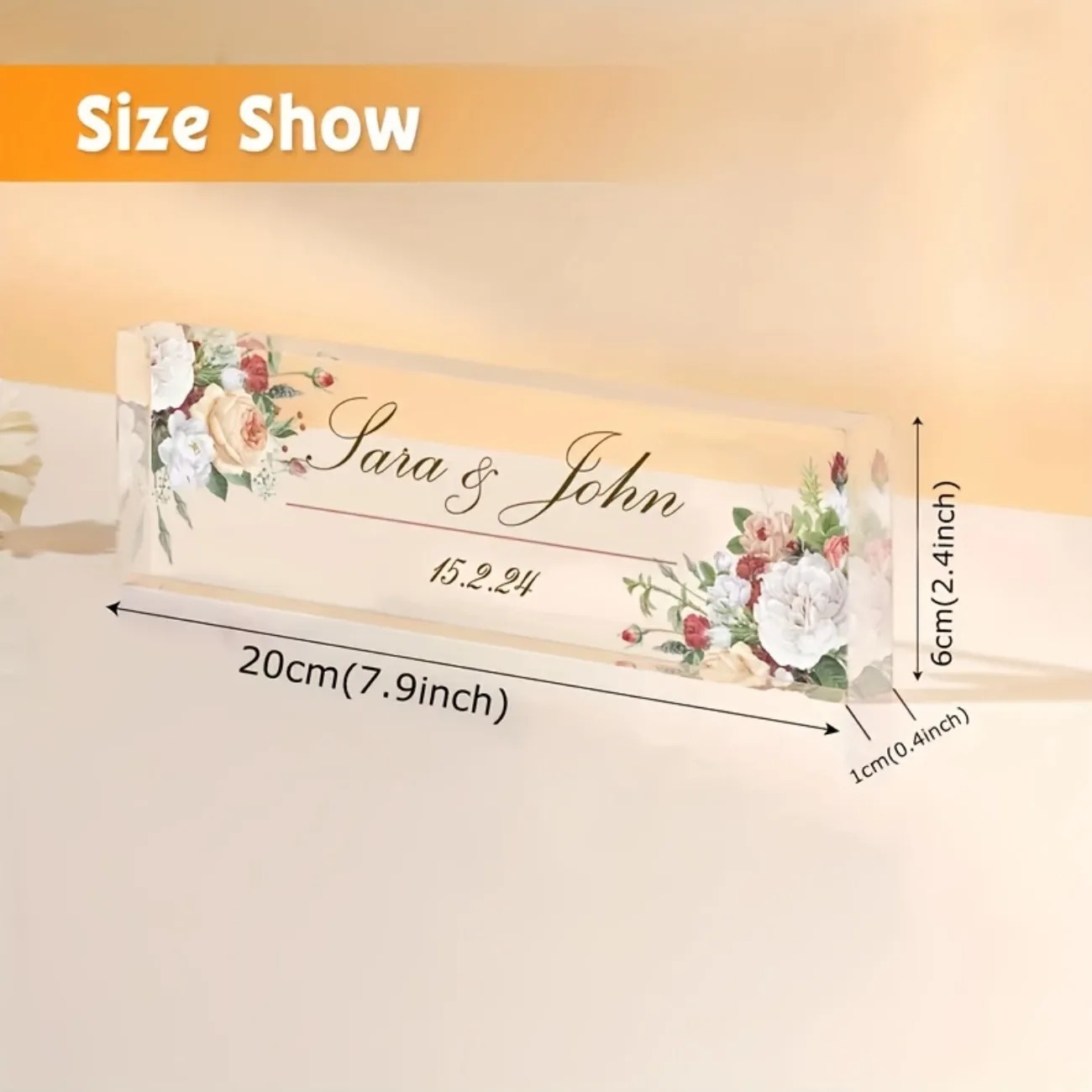 Custom 2D Flat Acrylic Desk Na - Desk Name Plate บทวิจารณ์และราคา