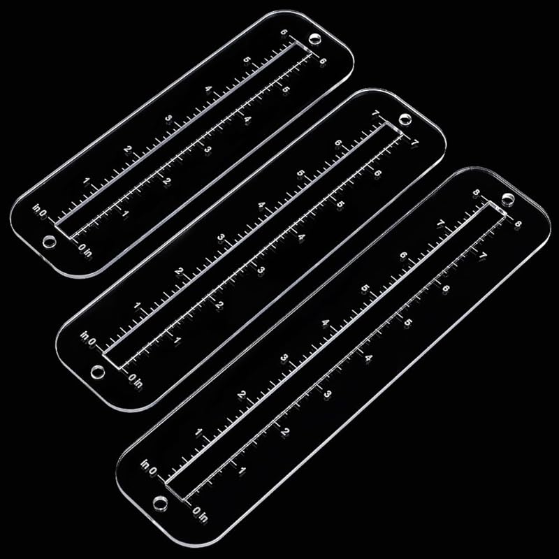 3Pcs, 3 sizes zipper making te - Ruler Set Transparent บทวิจารณ์และราคา