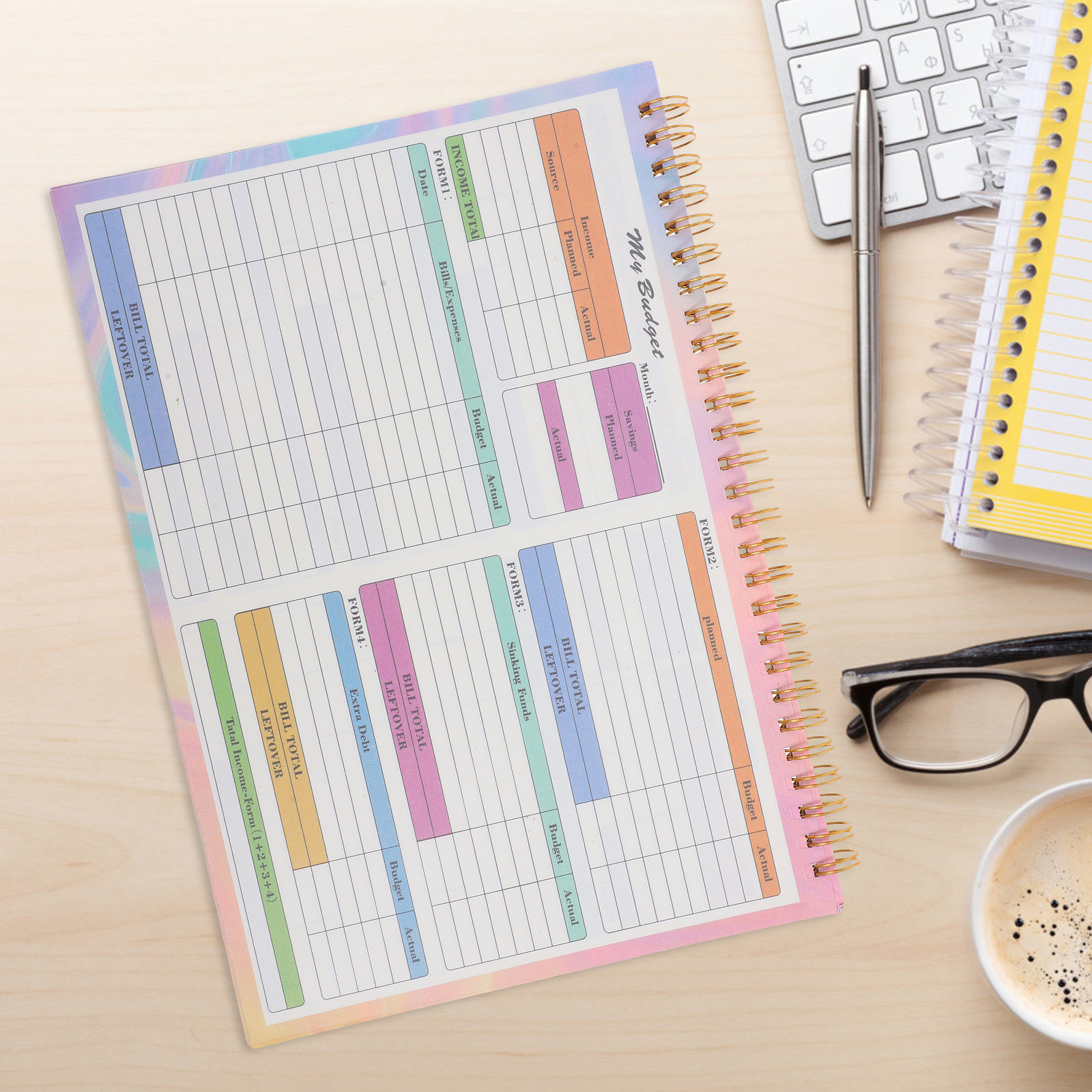 B5 Financial Ledger Book Daily - Planner Weekly Budget บทวิจารณ์และราคา