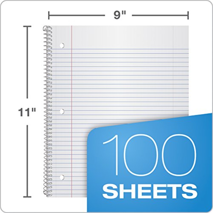 Spiral Notebooks, 1 Subject, C - Paper Punch 3 Hole บทวิจารณ์และราคา