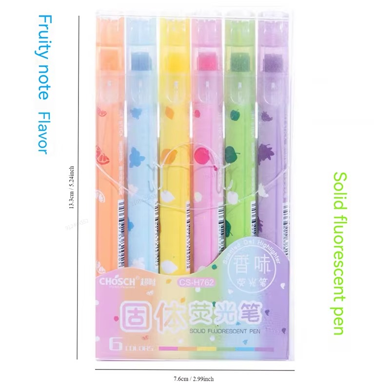 6 Colors/set Pastel Gel Highli - Highlighter Set Pastel บทวิจารณ์และราคา
